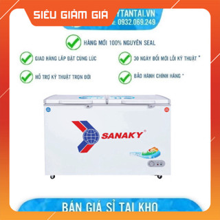 Chính hãng  VH-6699W1 - Tủ đông SANAKY VH-6699W1 485 lít - 1 NGĂN ĐÔNG 1 NGĂN MÁT, DÀN ĐỒNG LẠNH, MIỄN PHÍ GIAO HÀNG HCM