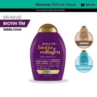 Dầu gội ogx thick full biotin collagen 385ml