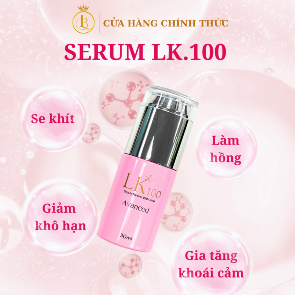 [CHÍNH HÃNG] Serum se khít và làm hồng vùng kín LK100 30ML| Cấp ẩm, giảm khô hạn trẻ hóa cô bé Nam N