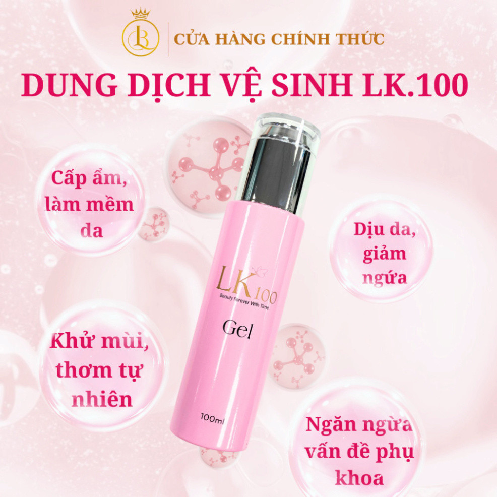 Dung Dịch Vệ Sinh Vùng Kín LK100 100ml| Làm Sạch Sâu  Ngăn Mùi 24H, Dưỡng Ẩm Tăng Đàn Hồi Cho Da Nam