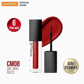 Son Kem Lì Maybelline Sensational Cushion Mattes CM08 Girl Who Rules Vang Đỏ 6.4ml