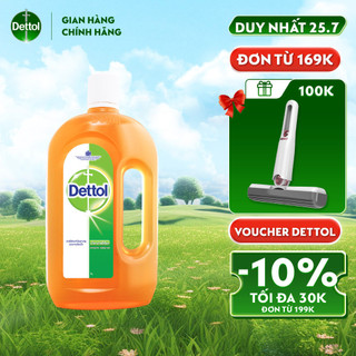 [Mã DTL1904 Giảm 12%] Dettol dung dịch diệt khuẩn khử mùi đa năng, chai 1L