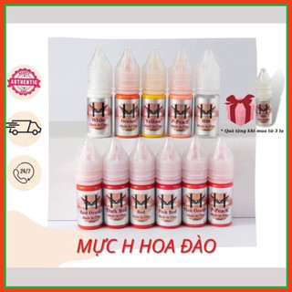 Mực phun xăm bong đậm hoa đào 10 ml - mực xăm cao cấp hoa tít siêu bám màu
