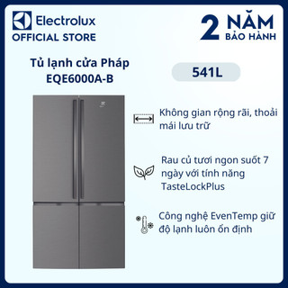 Tủ lạnh electrolux inverter ultimatetaste 700 cửa pháp 541 lít - eqe6000a-b