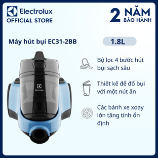 Máy hút bụi dạng hộp electrolux 1.8l - ec31-2bb - thiết kế để đổ bụi với một nút ấn