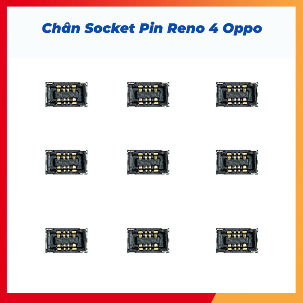 Chân socket pin trên main Reno 4 oppo ,hàng mới về