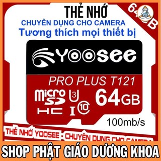 Thẻ nhớ yoosee chính hãng - 64gb tốc độ cao c10
