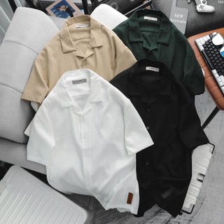 Áo sơ mi nam basic linen cuban icondenim smid0194
