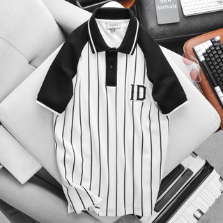 Áo polo raglan nam icdn vertical stripes n plid0170