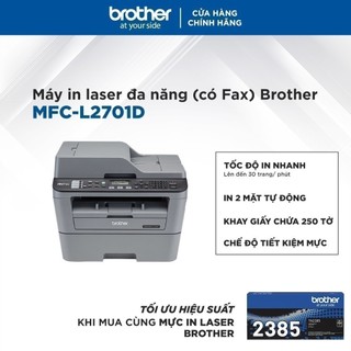Máy in laser đa năng (có Fax) Brother MFC-L2701D