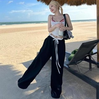 AB HOUSE Quần nỉ dây rút BOW PANTS form rộng nam nữ