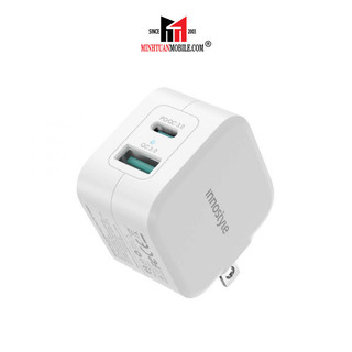 Cốc sạc 2 cổng innostyle minigo pro iii pd/qc 20w
