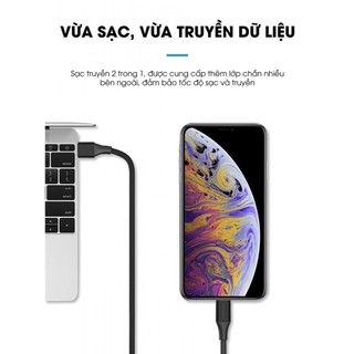 Cáp sạc usb-a 2.4a braided 1,2m- fast pro - AL17