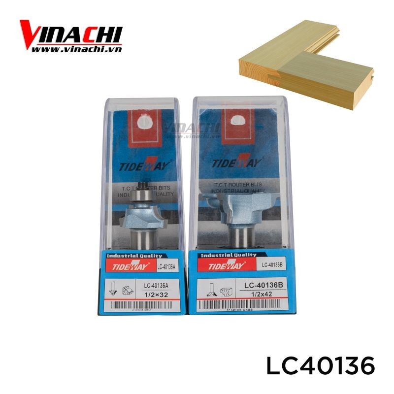 Bộ 2 mũi làm mộng cửa Tideway LC40136