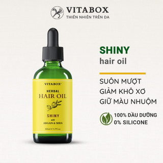 Dầu dưỡng tóc VITABOX Herbal hair oil - Shiny - cho tóc óng mượt, giảm khô xơ chẻ ngọn