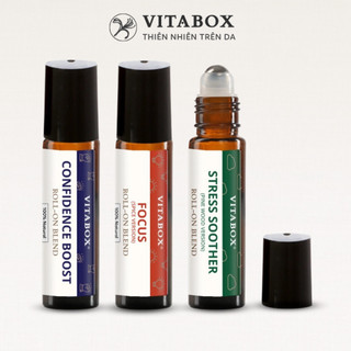 Thanh lăn tinh dầu VITABOX - thoa vết muỗi đốt, giảm nhức đầu, đau bụng, say tàu xe, nghẹt mũi sổ mũi