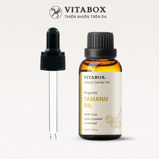 Dầu Mù U (Tamanu) Hữu Cơ Ép Lạnh - 100% Thiên Nhiên Nguyên Chất - Vitabox Organic Carrier Oil