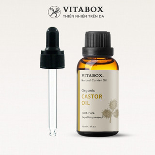 Dầu Thầu Dầu hữu cơ VITABOX Organic Castor Oil - 100% thiên nhiên nguyên chất - pure carrier oil
