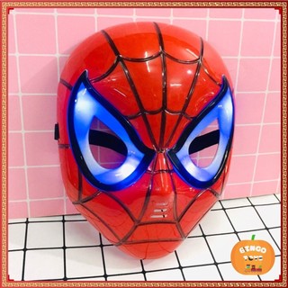 Mặt nạ người nhện - mặt nạ siêu nhân nhện Spider Man có đèn phát sáng hóa trang Trung thu , Halloween cho bé
