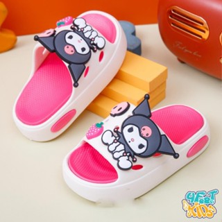 Dép Bé Gái Kuromi Dép lê 3 màu cao cấp đế cao nhựa siêu nhẹ 3 màu chống trượt