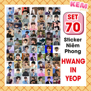 Set 70 sticker niêm phong hwang in yeop - đã cắt rời - tem dán 4x4cm in hình hwang in-yeop xinh xắn chỉ cần bóc dán |kpt