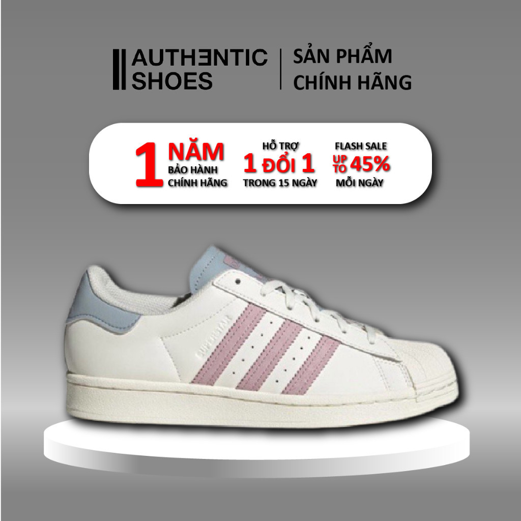 | AUTHENTIC | Giày Adidas Superstar 'Blue Purple' GW7255 ❤ Foot Locker ❤
