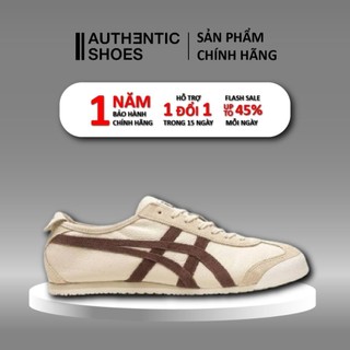 | AUTHENTIC | Giày Onitsuka Tiger Women's Natural Mexico 66 Vintage Beige Brown Trainers ❤ Foot Locker ❤