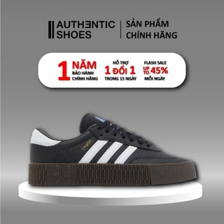 | AUTHENTIC | Giày Adidas Sambarose 'Black White Gum' B28156 ❤ Foot Locker ❤