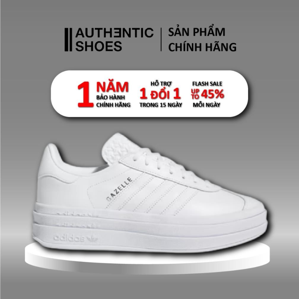 | AUTHENTIC | Giày Adidas Gazelle Bold 'Triple White' IE5130 ❤ Foot Locker ❤