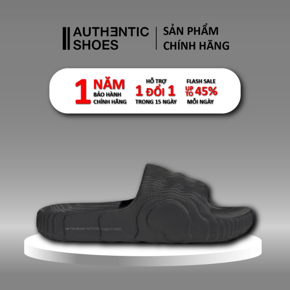 | AUTHENTIC | Dép Adidas Adilette 22 'Black' GX6949 ❤ Foot Locker ❤