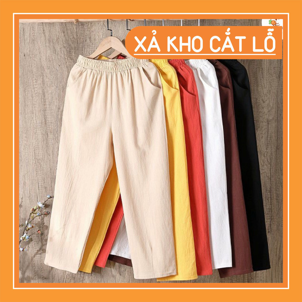 Quần Baggy Đũi Thái, quần đũi dài nữ mặc mát đẹp