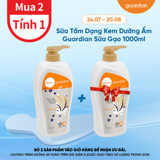 Sữa Tắm Dạng Kem Dưỡng Ẩm Guardian Essential Rice Milk Moisturising Shower Cream Sữa Gạo 1000ml