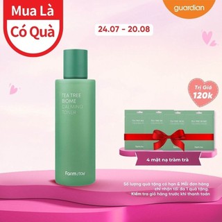Nước hoa hồng dưỡng ẩm làm dịu da từ tràm trà farmstay tea tree biome calming toner 200ml