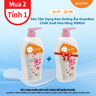 Sữa Tắm Dạng Kem Dưỡng Ẩm Guardian Essential Rose Moisturising Shower Cream Chiết Xuất Hoa Hồng 1000ml