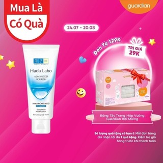Kem Rửa Mặt Dưỡng Ẩm Hada Labo Advanced Nourish Hyaluronic Acid Cleanser 80Gr