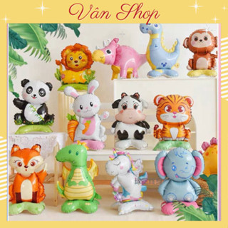 Bong Bóng Hình Thú Con vật 4D Lớn Có Đế Đứng Để Bàn Trang Trí Tiệc Sinh Nhật Cho Bé