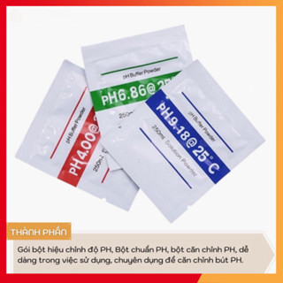 Combo 3 gói bột hiệu chuẩn bút đo pH .căn chỉnh chỉ số pH cho bút đo yy400,Ez9909...