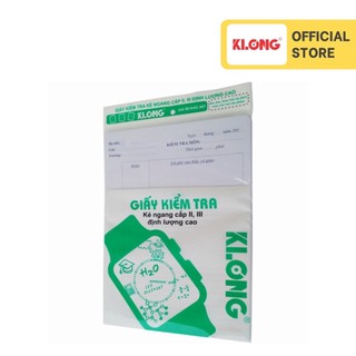 Giấy kiểm tra cấp i, ii klong b5 25 kép 70/92; ms: 277