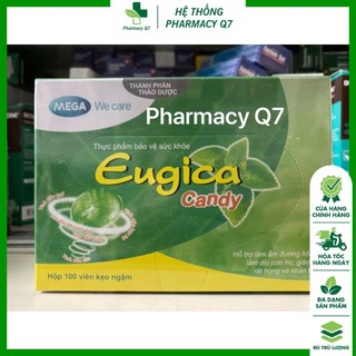 HỘP 100 VIÊN KẸO NGẬM EUGICA EUGICA KEO EUGICA