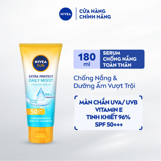 Serum Chống Nắng & Dưỡng Thể Toàn Thân NIVEA SUN SPF50 PA+++ Dưỡng Ẩm Vượt Trội (180 ml) - 86090
