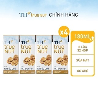 Combo 4 lốc sữa hạt óc chó TH true NUT 180 ml (180 ml x 16)
