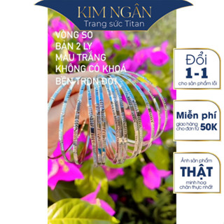 Vòng ximen SÒ  titan -KHÔNG KHOÁ -nữ bộ 7 chiếc vòng tay ximen - Vòng sò trắng titan không gỉ - Trang sức Kim Ngân