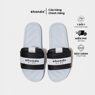 Dép Shondo Trendy Xám In Chữ TRE2121