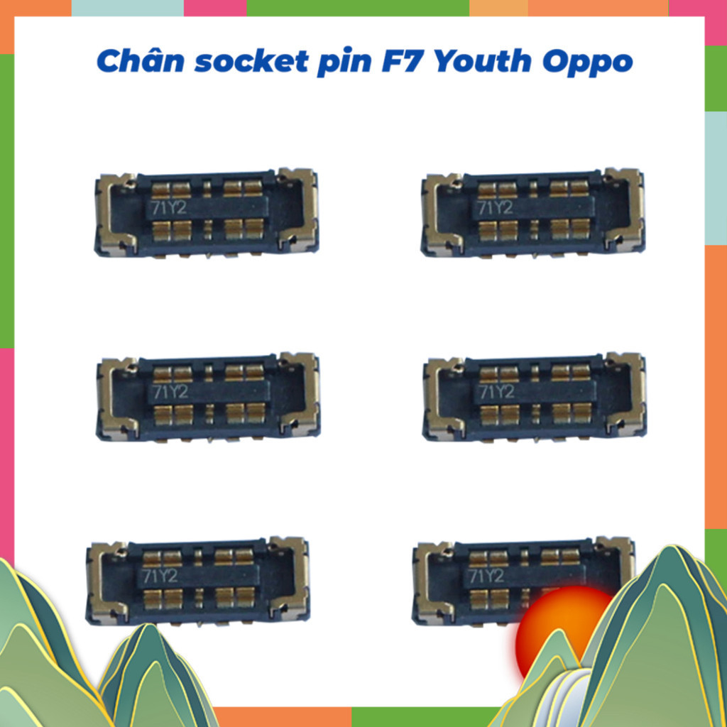 Chân socket pin trên main F7 youth oppo ,hàng mới về