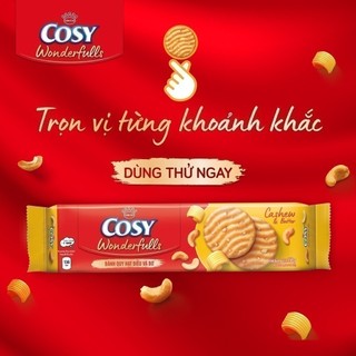 [Gro Gift] Bánh quy Cosy Wonderfulls Hạt điều và Bơ, gói 84g