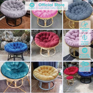 Ghế Lười Thư Giãn Papasan FutureHomes Cao Cấp, Chất Liệu Giả Mây Chắc Chắn, Độ Đàn Hồi Cao, Decor Phòng Đọc Sách KT 1m