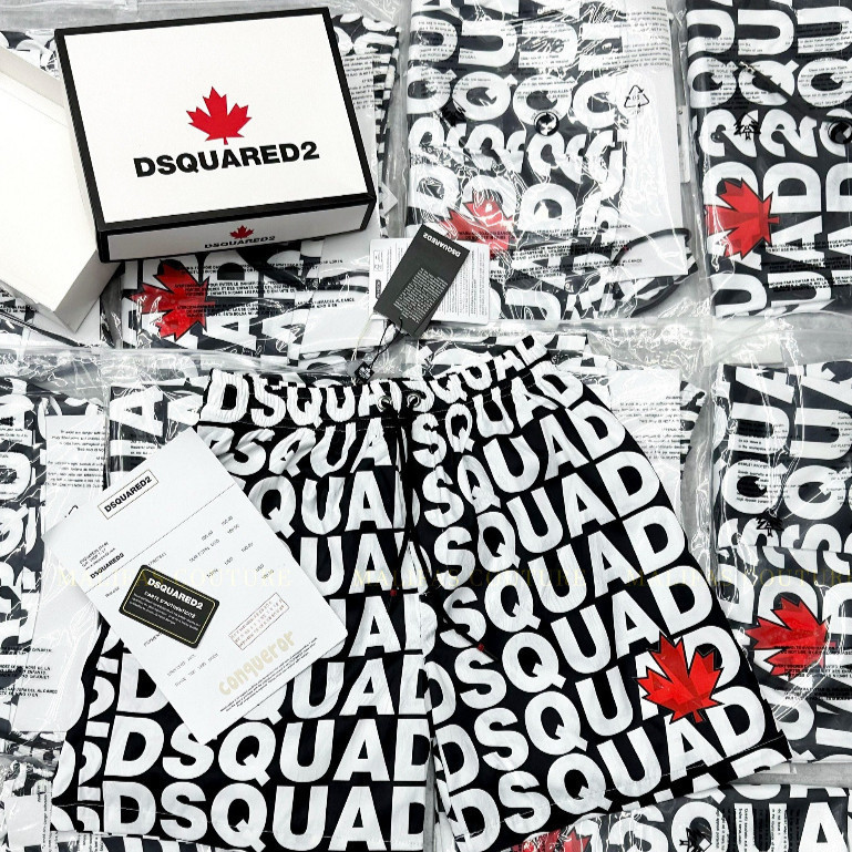 Quần Đùi nam- Quần Short DSQQ in HÌnh Lá đó Chất Vải Cao Cấp Thoáng Mát (Size M-5XL 120kg) CÓ  SIZE lỚN mã quần dsq