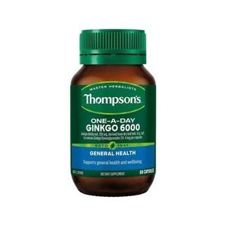 Viên uống bổ não, tăng cường trí nhớ Thompson Ginkgo One-a- day 6000