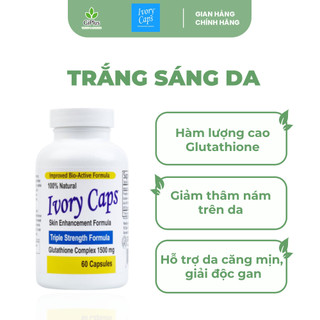  Viên Uống Hỗ Trợ Trắng Da Giảm Thâm Nám Ivory Caps Glutathione Complex 1500mg 