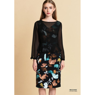 Váy họa tiết peplum cách điệu